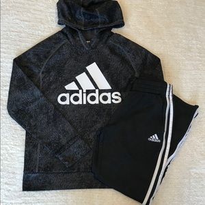 Adidas Boys Sweatshirt 10/12 & Sweatpants 8